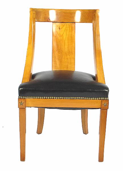 Appraisal: An Empire style chair height in width in depth in