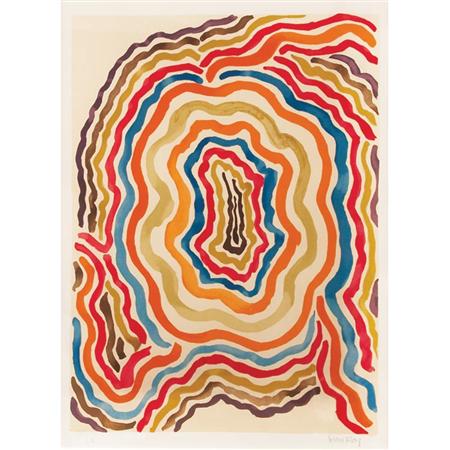 Appraisal: Man Ray UNTITLED Color lithograph Estimate -