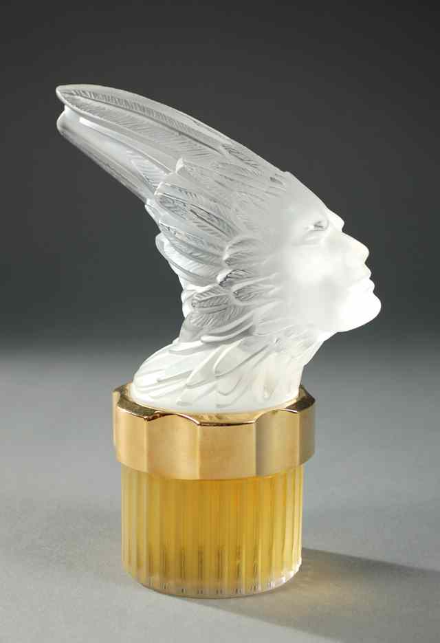 Appraisal: LALIQUE ''PHENIX'' MASCOTS COLLECTIONS PERFUM POUR HOMME the top having