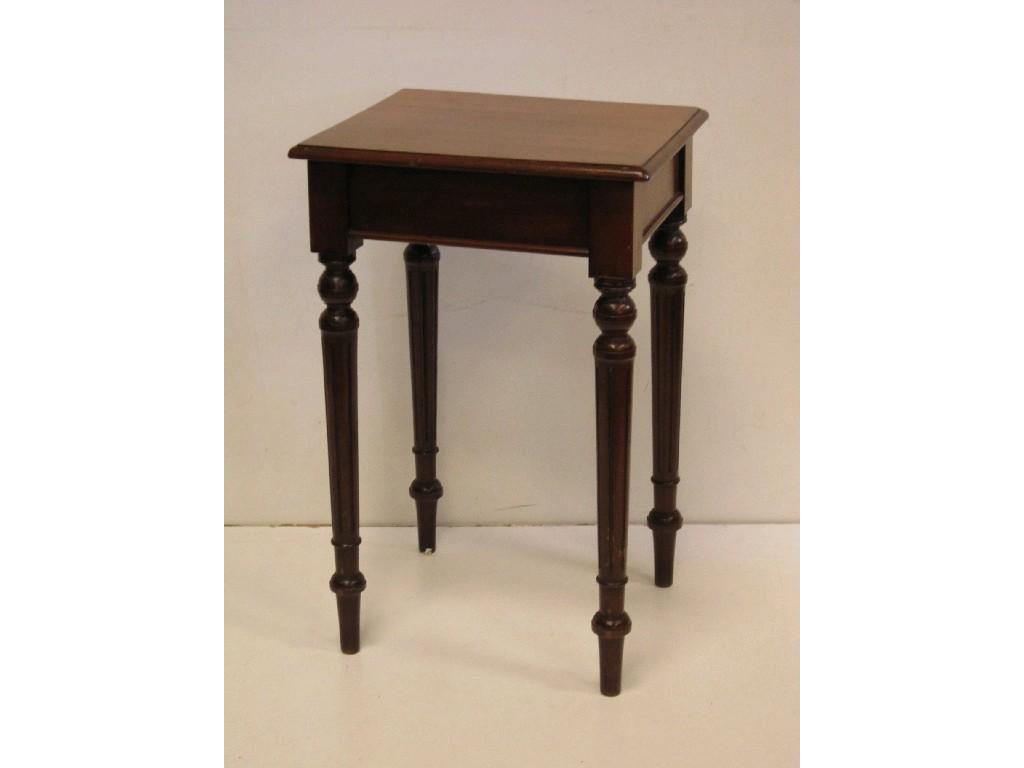 Appraisal: A th Century mahogany Occasional Table on turned and fluted