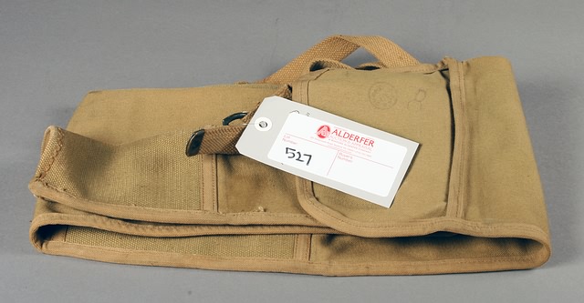 Appraisal: M canvas rifle case unit marked C FA with strap