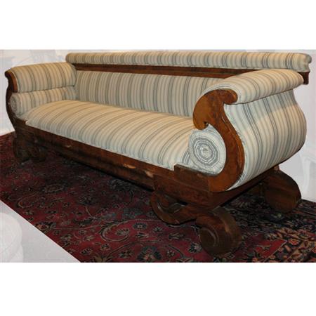 Appraisal: Classical Style Mahogany Sofa Estimate -