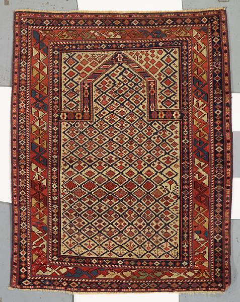 Appraisal: A Shirvan rug Caucasian late th century size approximately ft