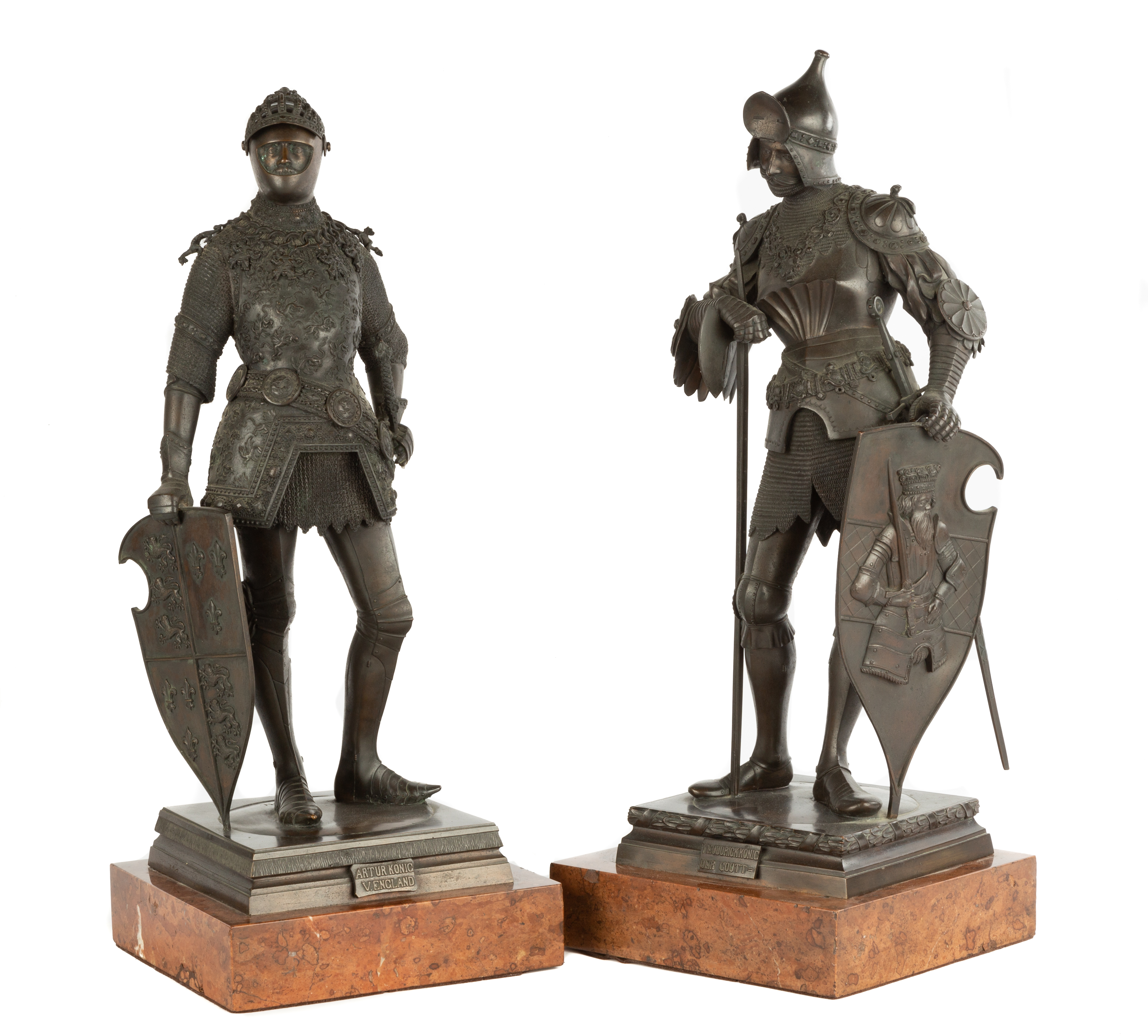 Appraisal: AFTER PETER VISCHER THE ELDER - BRONZE SCULPTURES circa King