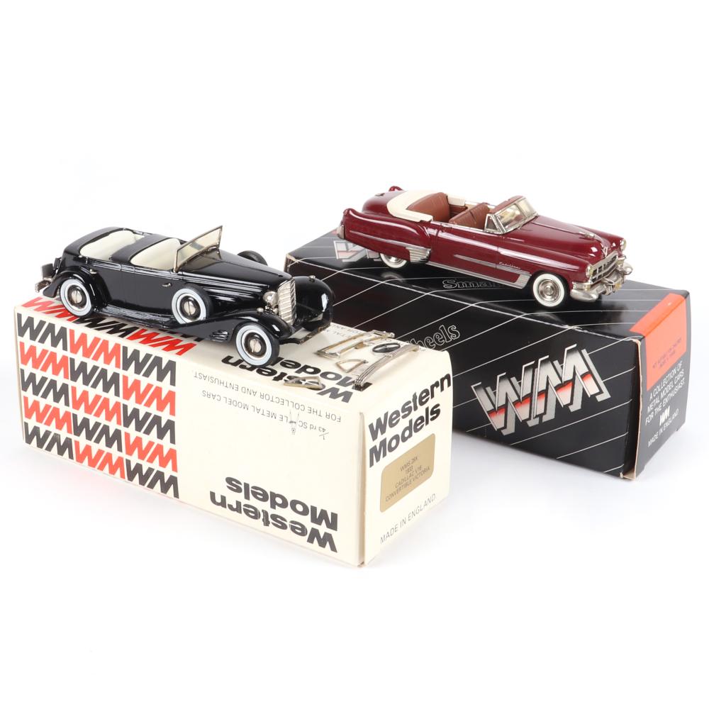 Appraisal: CADILLAC CONVERTIBLE WESTERN MODELS SCALE DIECAST CARS Cadillac Convertible Western