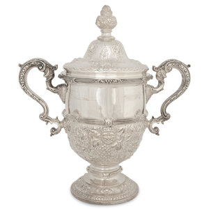 Appraisal: An American Silver Lidded Urn Black Starr Frost New York