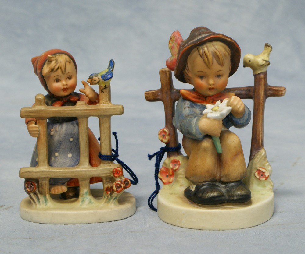 Appraisal: Hummel figurines She Loves Me She Loves Me Not Hum