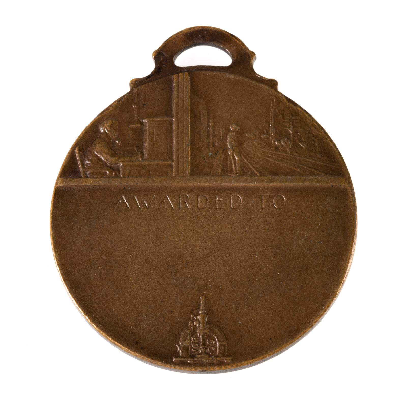 Appraisal: SOUTHERN RAILWAY COMPANY LOYALTY MEDAL Bronze medal with suspension loop