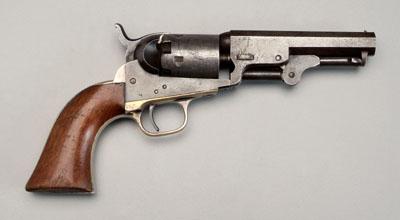 Appraisal: Colt pocket revolver Model serial number stagecoach robbery scene on