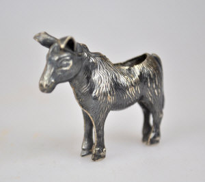 Appraisal: An Edwardian silver donkey pin-cushion Adie Lovekin Ltd Birmingham cm