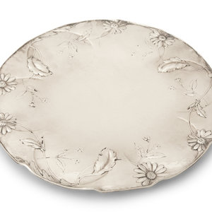 Appraisal: A Gorham Martel Silver Dessert Tray Circa retailed By Spauling