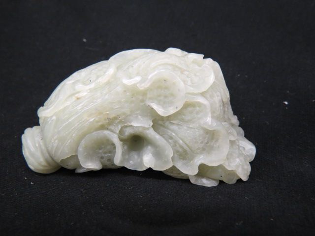 Appraisal: Chinese Carved Jade Cabbage Rose x excellent