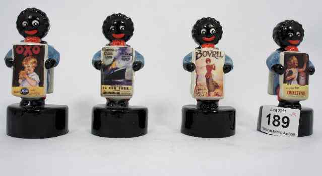 Appraisal: Carltonware Sample Advertising Figures comprising Ovaltine Bovril Oxo and Titanic