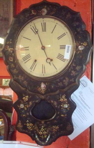 Appraisal: Mother of Pearl Clock From a Larchmont home Dimensions high