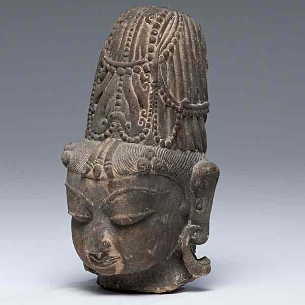 Appraisal: A Sandstone Khmer Bust of sandstone ht in cm Condition