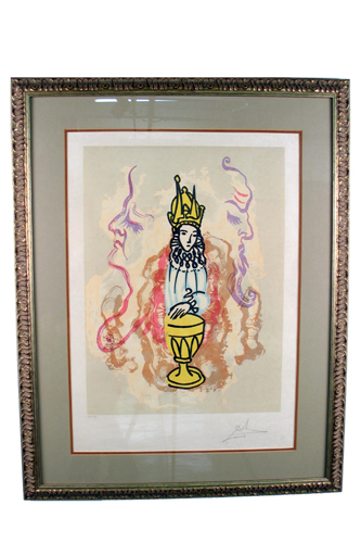 Appraisal: SALVADOR DALI Spanish - An original color lithograph titled Prince