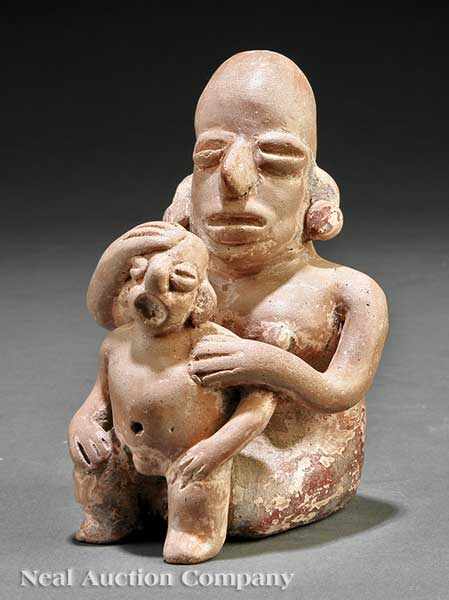 Appraisal: A Pre-Columbian Pottery Medicine Healer Group Jalisco modeled as a