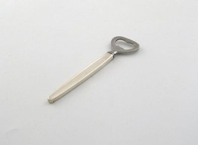 Appraisal: A Danish silver bottle opener by Georg Jensen length cm