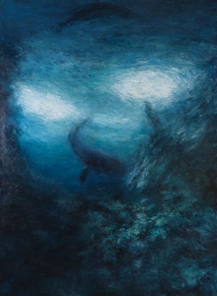 Appraisal: ROBERT LAIT AMERICAN CONTEMPORARY x canvas Undersea Series Oil on