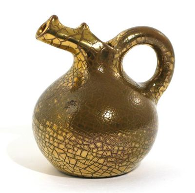 Appraisal: A Sunflower Pottery ewer by Sir Edmund Elton covered with