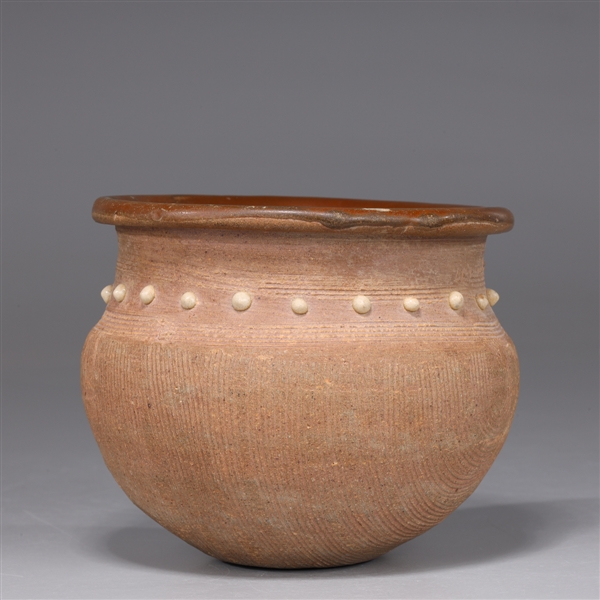 Appraisal: Unusual Chinese Song Dynasty ceramic vessel with glazed interior and