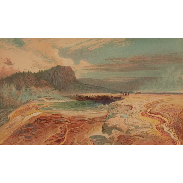 Appraisal: Thomas Moran American - ''Pink Terraces Mammoth Hot Springs Gardiners