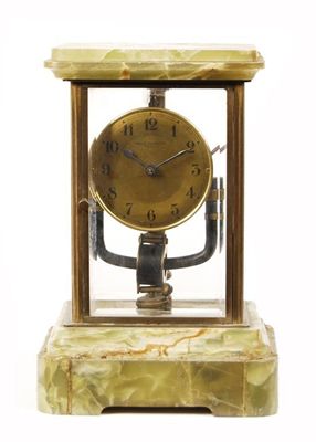 Appraisal: A Bulle four glass electric clock with an in dial