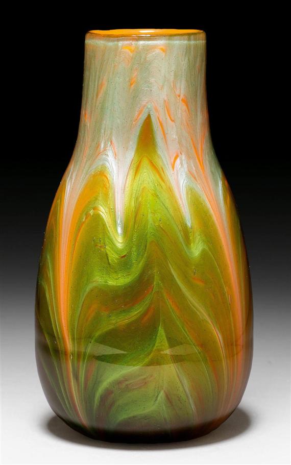 Appraisal: LOETZ attributed to VASE circa Layered glass H cm