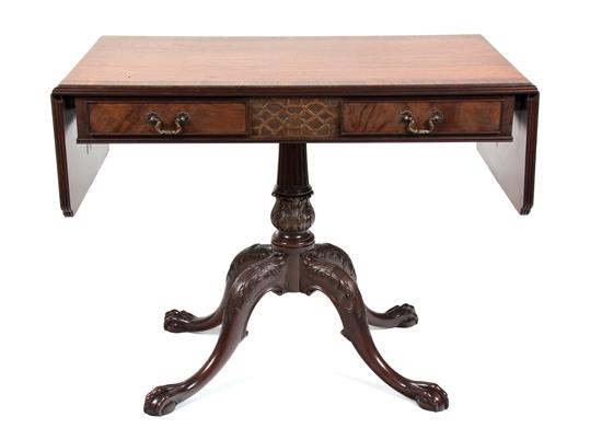 Appraisal: Sale Lot A George III Style Mahogany Sofa Table th