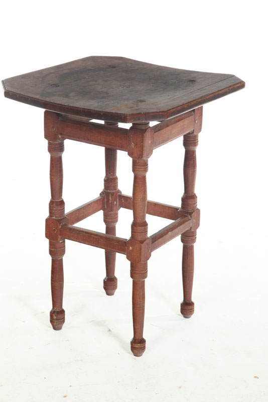 Appraisal: WINDSOR STAND American late th century birch Turned legs with