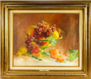 Appraisal: Ruth Baderian Impressionist Still Life of Fruit NEW YORK b