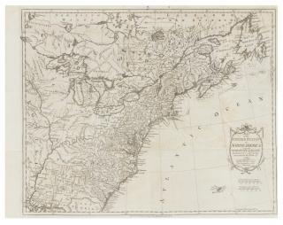 Appraisal: KITCHIN Thomas c Map of the United States in North