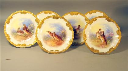 Appraisal: Set of twelve Limoges porcelain cabinet plates early th century