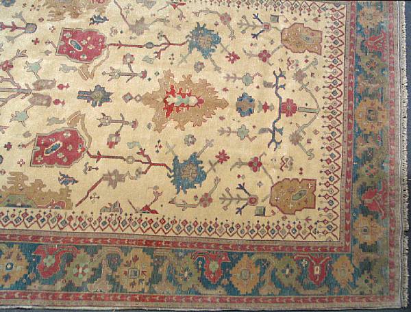 Appraisal: A Turkish carpet size approximately ft x ft in