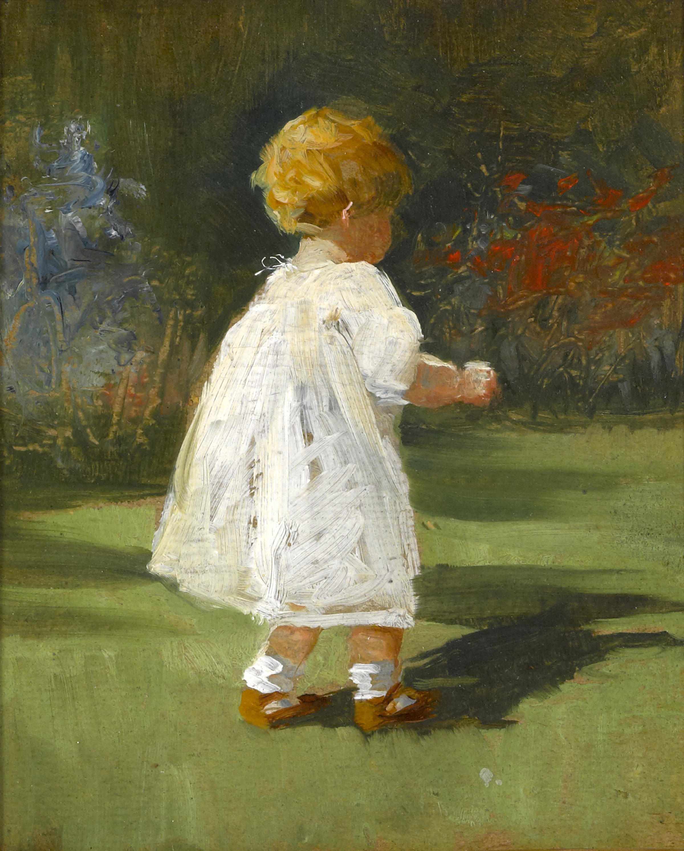 Appraisal: Mary Curtis Richardson American - Child in a garden signed