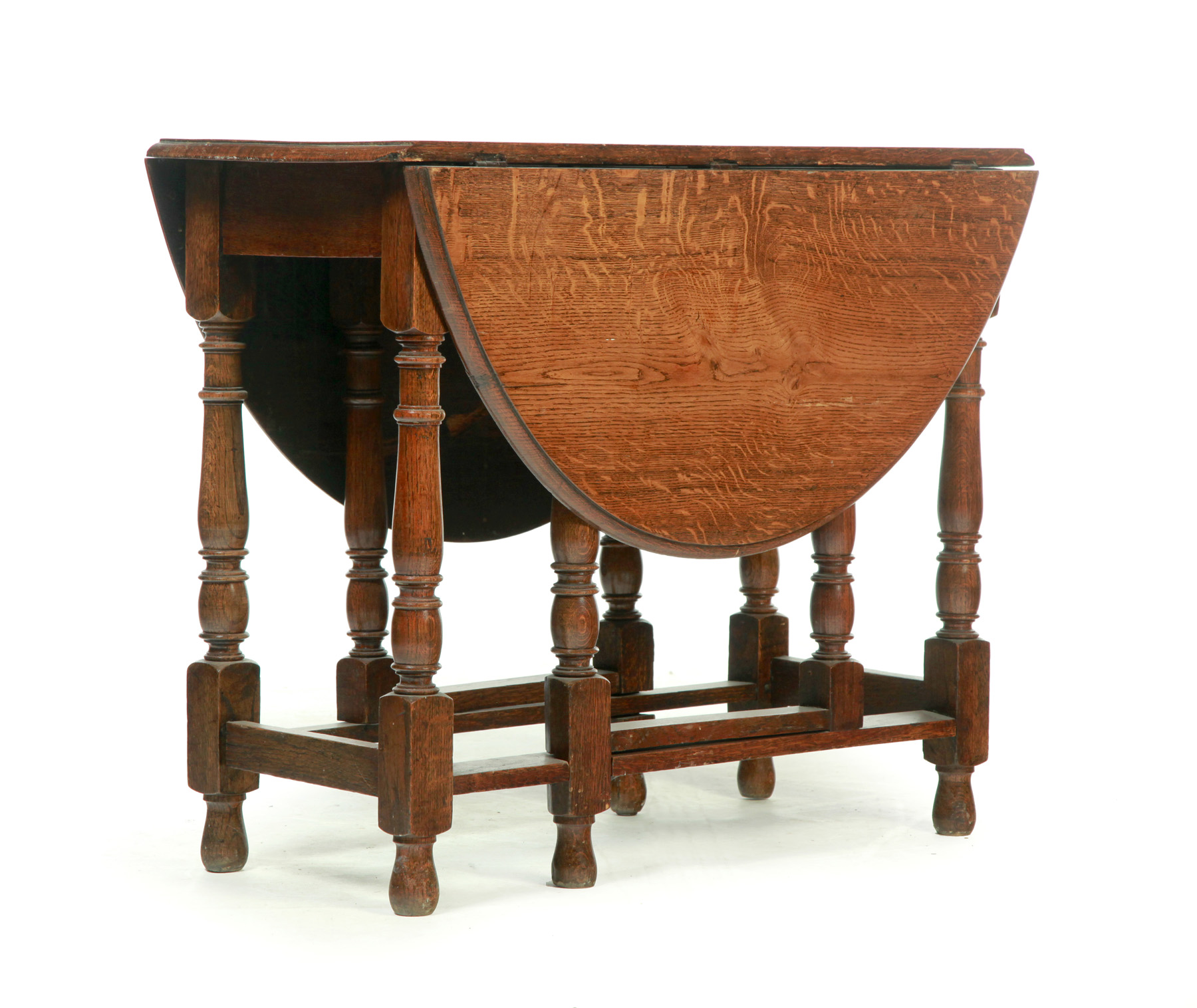 Appraisal: JACOBIAN-STYLE GATE LEG DROP LEAF TABLE England st quarter- th