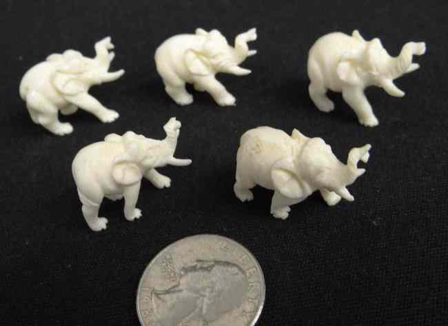 Appraisal: Lot Asian ivory elephants