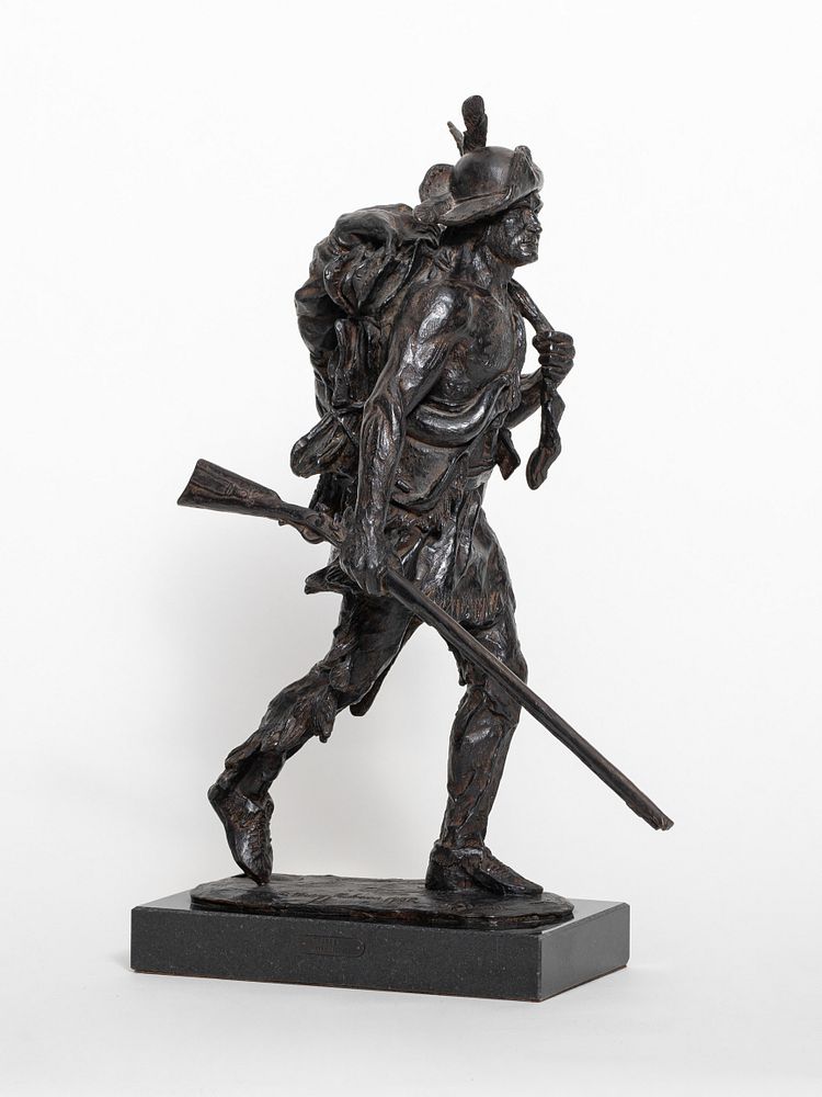 Appraisal: Harry Jackson Trapper II Harry Jackson Trapper II bronze inches