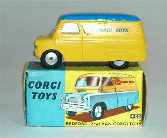 Appraisal: Corgi Bedford Cwt Van ''Corgi Toys'' yellow body mid-blue ribbed