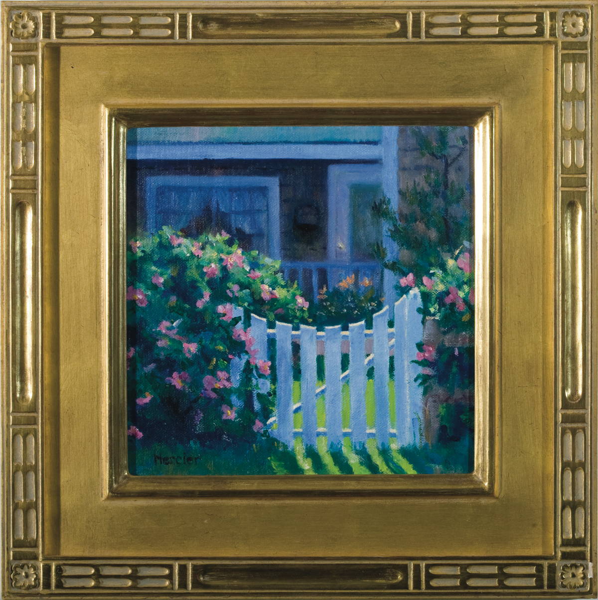 Appraisal: MEG MERCIER AMERICAN B THE GUEST COTTAGE NANTUCKET Oil on