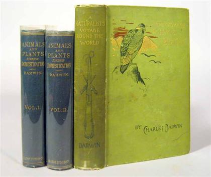 Appraisal: vols Darwin Charles The Variations of Animals and Plants under