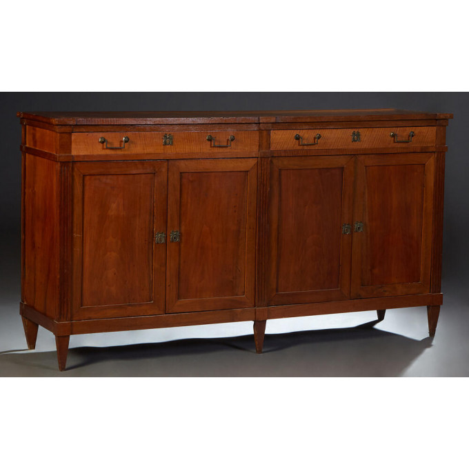 Appraisal: French Louis XVI Style Carved Cherry Sideboard th c the