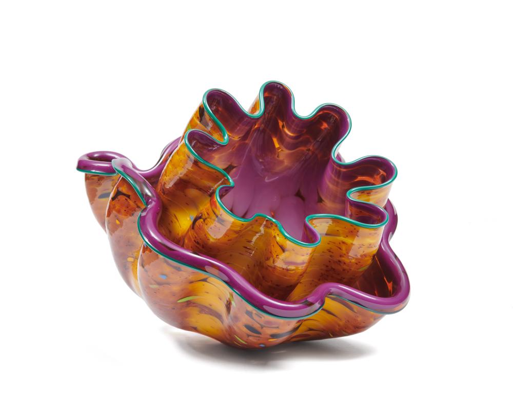 Appraisal: DALE CHIHULY American b Brandywine Macchia hand blown glass the