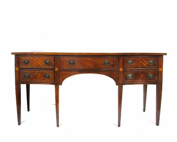 Appraisal: A Federal style inlaid sideboard height in width ft depth