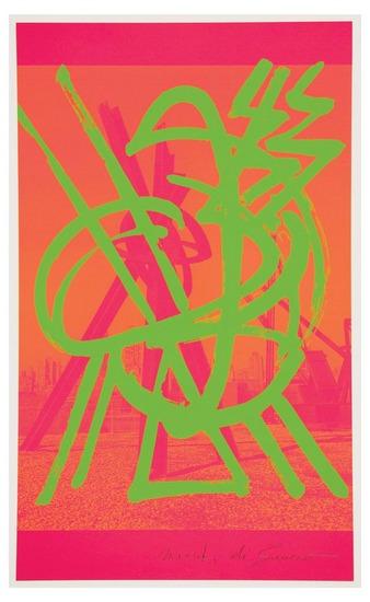 Appraisal: Mark Di Suvero b untitled silkscreen printed in colors signed