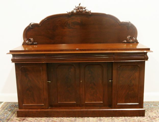 Appraisal: A Victorian mahogany sideboard cm wide cm deep cm high