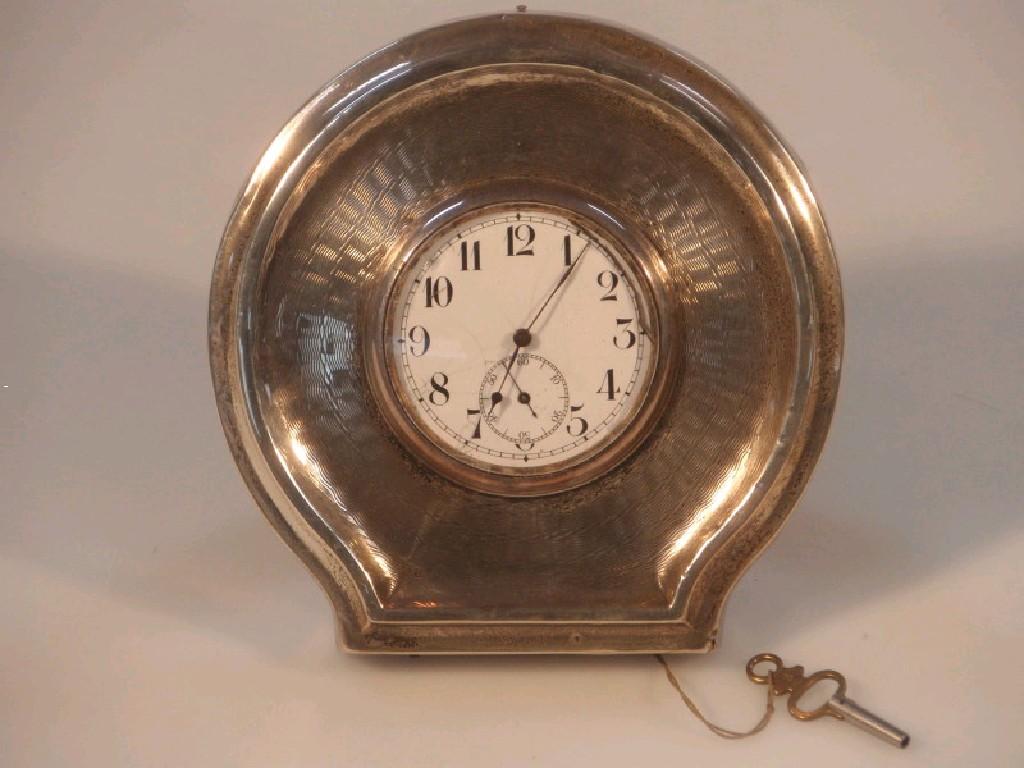 Appraisal: A George V silver cased easel timepiece by H Matthews