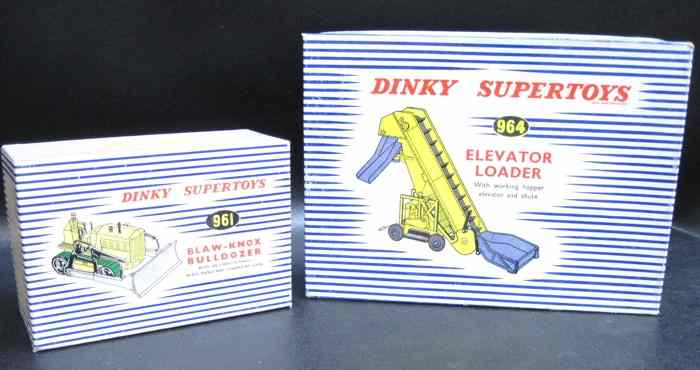 Appraisal: LOT OF TWO ''DINKY SUPERTOYS'' number Blaw-Knox bulldozer yellow chassis