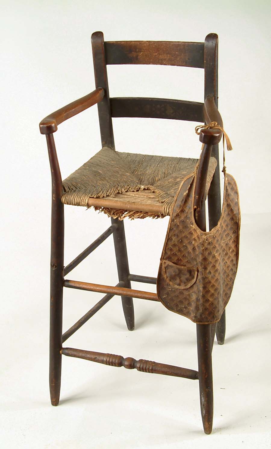 Appraisal: EARLY TH CENTURY CHILD S HIGHCHAIR Sheraton style highchair with