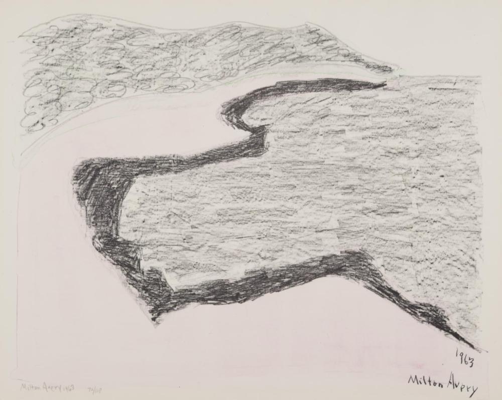 Appraisal: MILTON AVERY New York Connecticut - lithograph Gray Sea Pencil